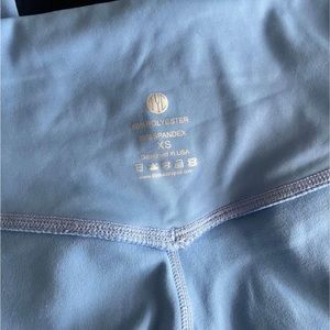 Til You Collapse blue leggings